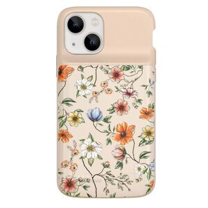 Velvet Caviar iPhone 13/13pro charging flowercase. W PopSockets clear Phone Grip